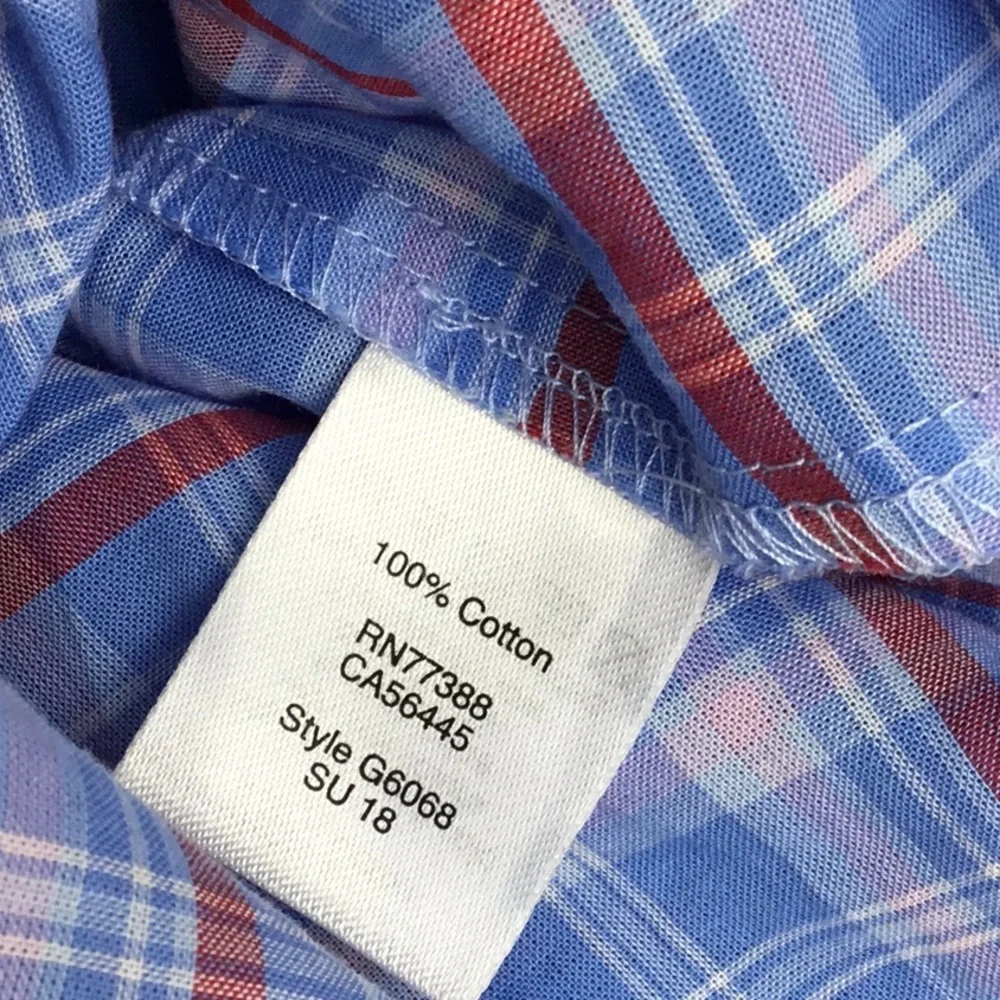 J. Crew Cotton Plaid Button Up Shirt Front tie